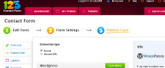 123ContactForm for WordPress screenshot 1