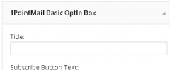 1PointMail Subscription Box for Wordpress screenshot 2
