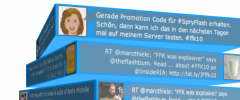 WP 3D Twitter Wall screenshot 2
