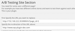 A/B Tests Site Section screenshot 1