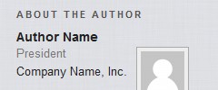 About the Author Advanced screenshot 1