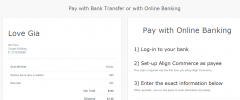 Woocommerce - Accept Bitcoin and Payin Local Gateway by Align Commerce screenshot 1