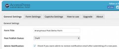 AccessPress Anonymous Post screenshot 1