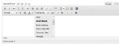 Add Font Family Dropdown to Visual Editor screenshot 1