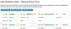 Add Multiple Users for WordPress screenshot 1