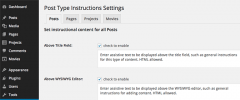 Add Post Type Instructions screenshot 1