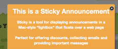 Sticky Popup Announcements and Email Capture screenshot 7