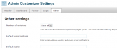 Admin Customizer screenshot 5