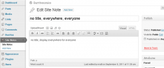 Dashboard Site Notes screenshot 1