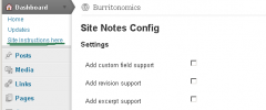 Dashboard Site Notes screenshot 5