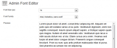 Admin Font Editor screenshot 1