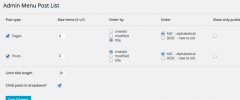 Admin Menu Post List screenshot 1