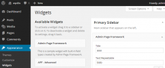 Admin Page Framework screenshot 5