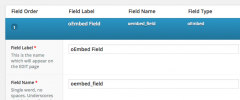 Advanced Custom Fields: oEmbed Field screenshot 1
