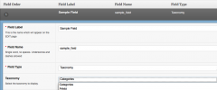 Advanced Custom Fields - Taxonomy Field add-on screenshot 2