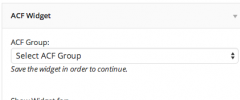 Advanced Custom Fields: Widget screenshot 2