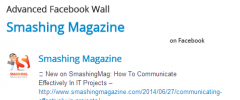 Advanced Facebook Wall Widget screenshot 1
