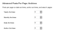 Advanced Posts/Page screenshot 1