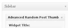 Advanced Random Post Thumbnails Widget screenshot 1