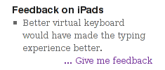 Aeytimes Product or Service Feedback / Comments Widget screenshot 1