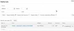 Affiliates Jigoshop Integration Light screenshot 2