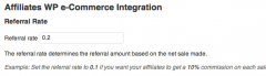 Affiliates WP e-Commerce Integration screenshot 1