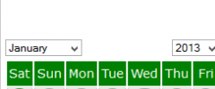 Ajax Archive Calendar screenshot 1