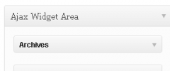 Ajax Widget Area screenshot 1