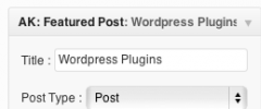 AK Featured Post Widget screenshot 1
