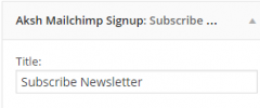 Aksh Mailchimp Widget screenshot 2