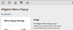 Alligator Menu Popup screenshot 1