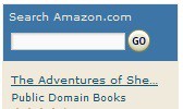 WP-Amazon-Search widget screenshot 1