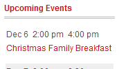 amr ical events lists screenshot 2