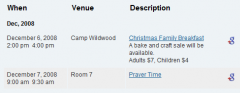 amr ical events lists screenshot 3