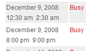 amr ical events lists screenshot 4
