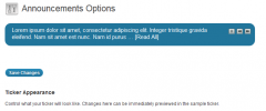 Announcements Ticker screenshot 2
