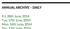 Annual Archive screenshot 2