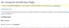 AP HoneyPot WordPress Plugin screenshot 1