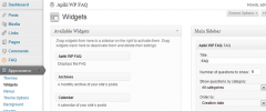 Apiki WP FAQ screenshot 3