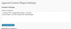 Append Content screenshot 1