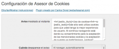 Asesor de Cookies para normativa española screenshot 2