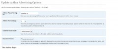 Author Advertising Plugin screenshot 2