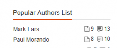 Author and Post Statistic Widgets screenshot 4