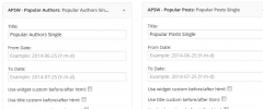 Author and Post Statistic Widgets screenshot 8