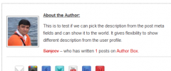Author Box Plugin With Different Description screenshot 1