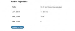 Author Page Views screenshot 3