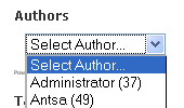 Authors Widget screenshot 4