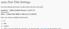 Auto Post Title screenshot 1