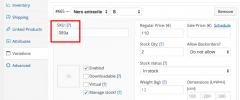 autoSKU for WooCommerce Variable Products screenshot 2