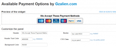 Available Payment Options screenshot 1